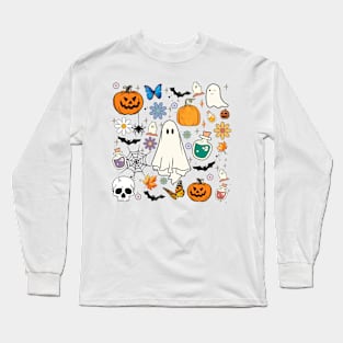 Halloween Shirt Funny Cute Long Sleeve T-Shirt